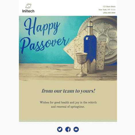 Passover Message From Company